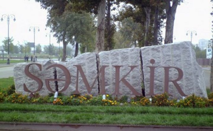 İlham Əliyev Şəmkir rayonundadır