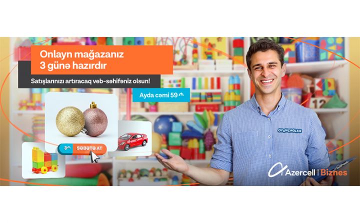 Onlayn mağazanızı yaradaraq satışlarınızı artırın!