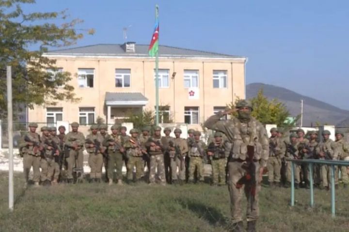 Zəngilan şəhərində Azərbaycan bayrağı qaldırıldı - VİDEO