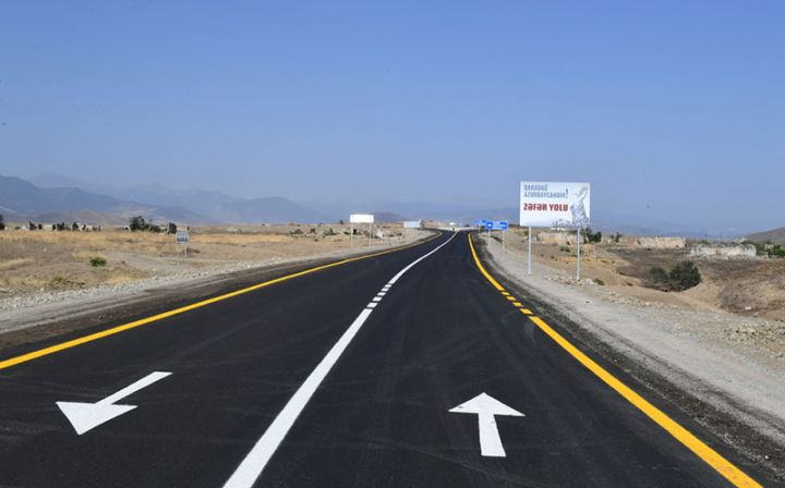 Azərbaycanda 101 kilometrlik yol 10 aya inşa edildi - FOTOLAR