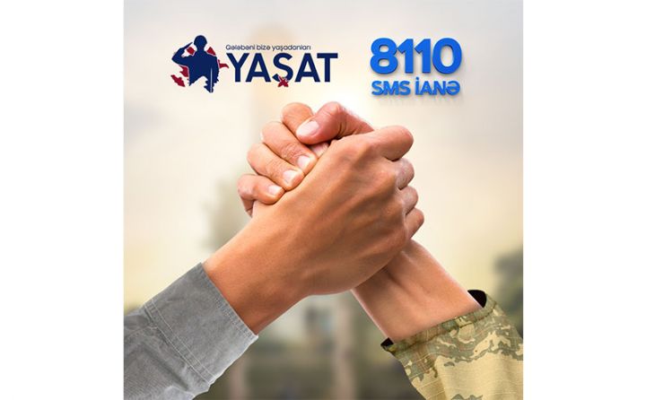 YAŞAT Fonduna 8110 SMS vasitəsilə ianə etmək imkanı yaradılıb
