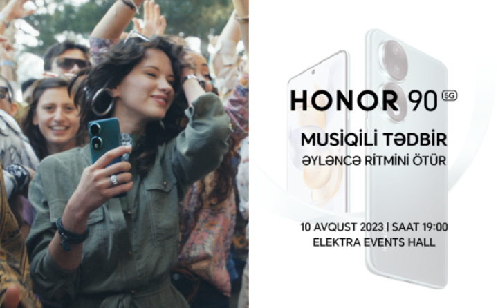 200 MP kameralı Honor 90 ilə “Əyləncə Ritmini Ötür!”