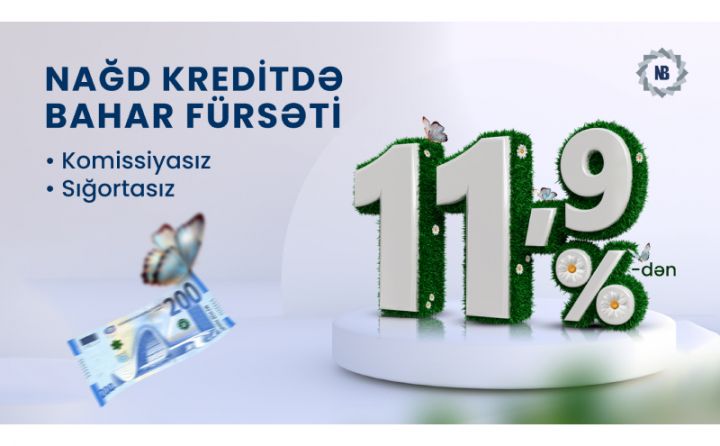 “Naxçıvanbank” nağd pul krediti üzrə sərfəli kampaniyaya başladı