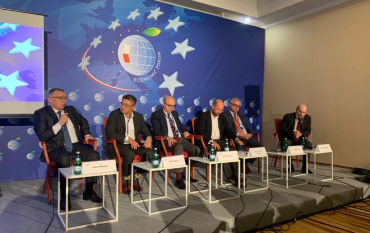 Vüsal Qasımlı Polşada 32-ci İqtisadi Forumda çıxış edib