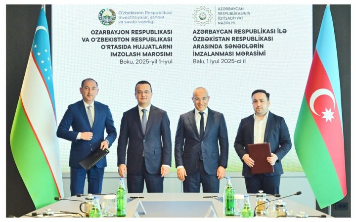 Azərbaycanla Özbəkistan arasında bir sıra sənədlər imzalanıb