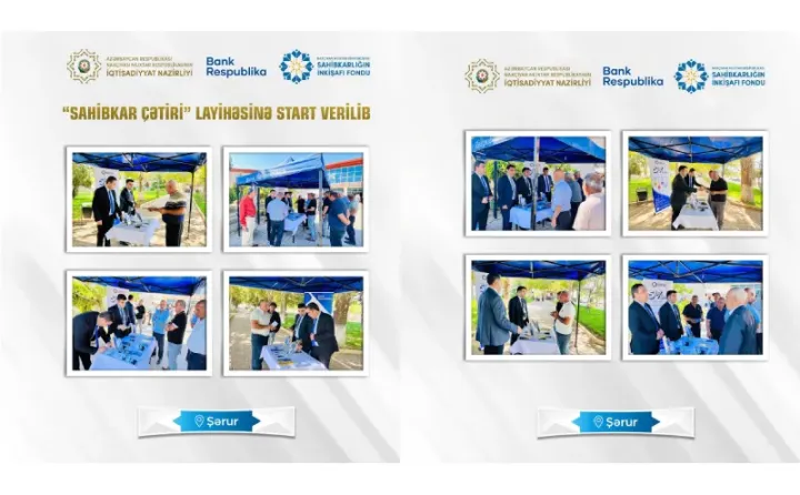 "Bank Respublika"nın dəstəyi ilə Naxçıvanda “Sahibkar çətiri” layihəsinə start verilib