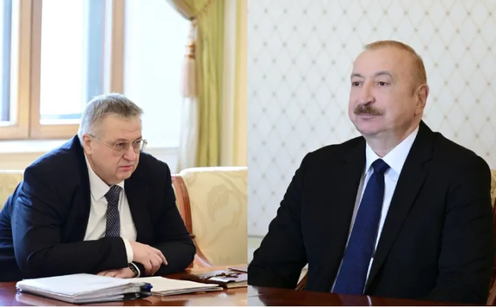 Prezident İlham Əliyev Rusiya Hökuməti Sədrinin müavinini qəbul edib