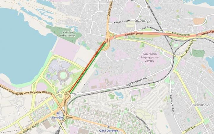 Bu gün və sabah Bakının əsas yollarında hərəkət məhdudlaşdırılacaq