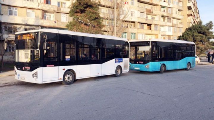 Bakıdakı 2 marşrutda yeni avtobuslar istifadəyə verildi