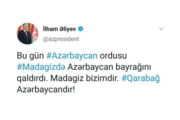 Madagiz işğaldan azad olundu