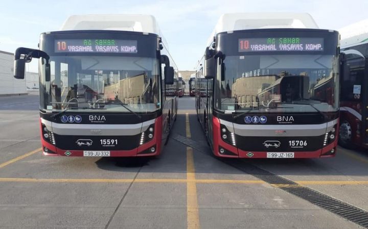 Daha bir xətt üzrə yeni avtobuslar istifadəyə verilir