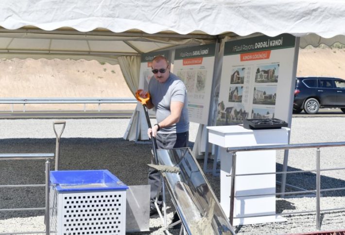 Füzulinin Dədəli kəndində birinci mərhələdə 327 ev tikiləcək