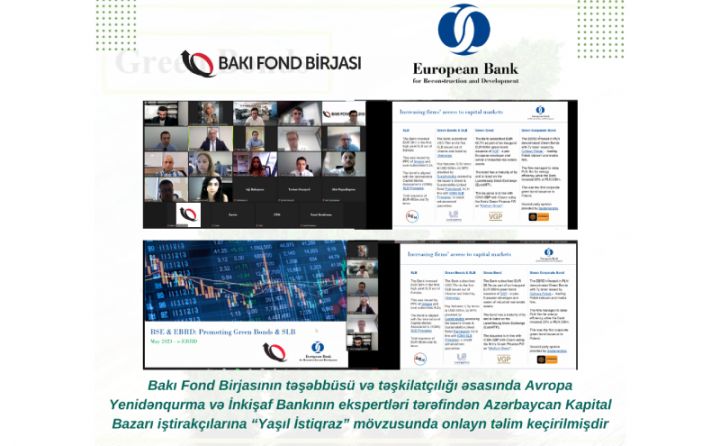 “Yaşıl İstiqraz” mövzusunda onlayn təlim keçirilib