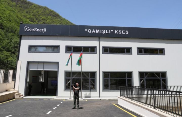 “Qamışlı” Kiçik Su Elektrik Stansiyası istifadəyə verilib