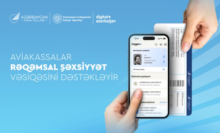 Naxçıvana aviabiletləri rəqəmsal şəxsiyyət vəsiqəsi ilə almaq mümkün oldu